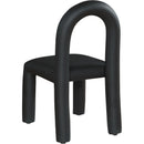 Meridian Amari Black Vegan Leather Dining Chair IMAGE 6