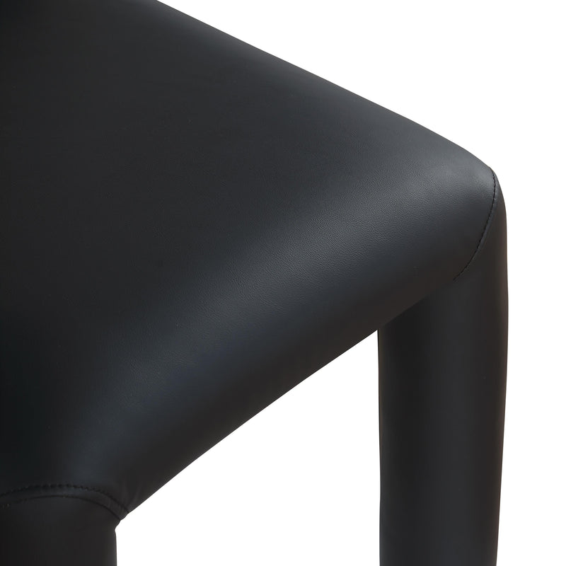 Meridian Amari Black Vegan Leather Dining Chair IMAGE 7