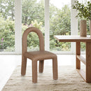 Meridian Amari Brown Vegan Leather Dining Chair IMAGE 2