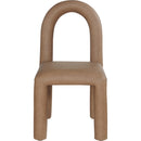 Meridian Amari Brown Vegan Leather Dining Chair IMAGE 3