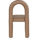 Meridian Amari Brown Vegan Leather Dining Chair IMAGE 5