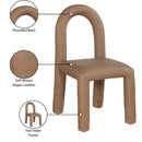 Meridian Amari Brown Vegan Leather Dining Chair IMAGE 9