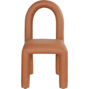 Meridian Amari Cognac Vegan Leather Dining Chair IMAGE 3