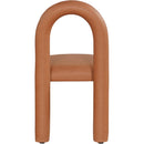 Meridian Amari Cognac Vegan Leather Dining Chair IMAGE 5