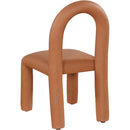 Meridian Amari Cognac Vegan Leather Dining Chair IMAGE 6