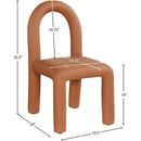 Meridian Amari Cognac Vegan Leather Dining Chair IMAGE 8