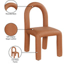 Meridian Amari Cognac Vegan Leather Dining Chair IMAGE 9