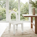 Meridian Amari Cream Vegan Leather Dining Chair IMAGE 2