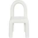 Meridian Amari Cream Vegan Leather Dining Chair IMAGE 3