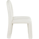 Meridian Amari Cream Vegan Leather Dining Chair IMAGE 4