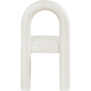 Meridian Amari Cream Vegan Leather Dining Chair IMAGE 5