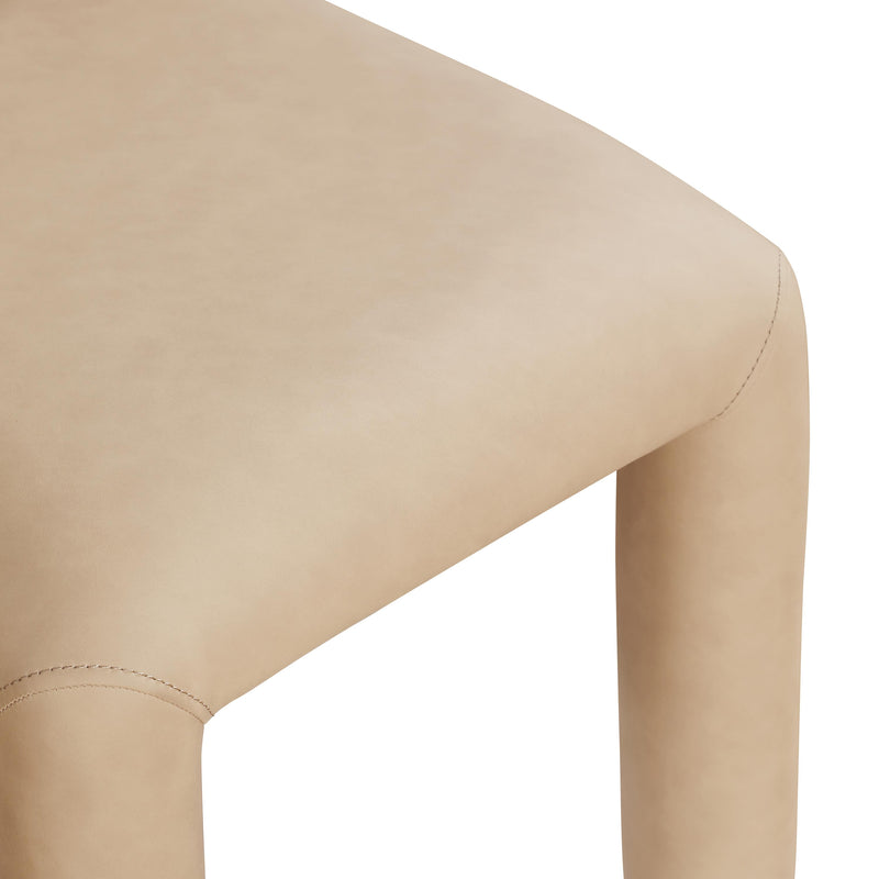 Meridian Amari Tan Vegan Leather Dining Chair IMAGE 7