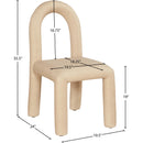 Meridian Amari Tan Vegan Leather Dining Chair IMAGE 8