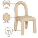 Meridian Amari Tan Vegan Leather Dining Chair IMAGE 9