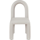 Meridian Amari Taupe Vegan Leather Dining Chair IMAGE 3