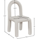 Meridian Amari Taupe Vegan Leather Dining Chair IMAGE 8