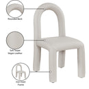 Meridian Amari Taupe Vegan Leather Dining Chair IMAGE 9