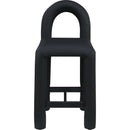 Meridian Amari Black Vegan Leather Stool IMAGE 3