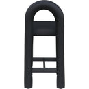Meridian Amari Black Vegan Leather Stool IMAGE 5