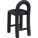 Meridian Amari Black Vegan Leather Stool IMAGE 6