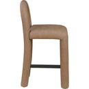 Meridian Amari Brown Vegan Leather Stool IMAGE 4