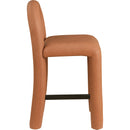 Meridian Amari Cognac Vegan Leather Stool IMAGE 4