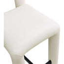 Meridian Amari Cream Vegan Leather Stool IMAGE 7