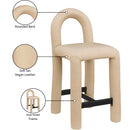 Meridian Amari Tan Vegan Leather Stool IMAGE 9