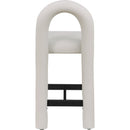 Meridian Amari Taupe Vegan Leather Stool IMAGE 5