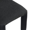 Meridian Amari Black Vegan Leather and Boucle Fabric Dining Chair IMAGE 7