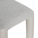 Meridian Amari Taupe Vegan Leather and Boucle Fabric Dining Chair IMAGE 7
