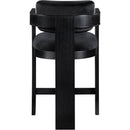 Meridian Sacha Black Velvet Stool IMAGE 5