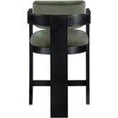 Meridian Sacha Green Velvet Stool IMAGE 5