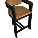 Meridian Sacha Saddle Velvet Stool IMAGE 7