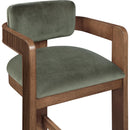 Meridian Sacha Green Velvet Stool IMAGE 6