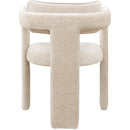 Meridian Brenda Beige Chenille Fabric Dining Chair IMAGE 5