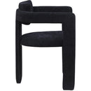 Meridian Brenda Black Chenille Fabric Dining Chair IMAGE 4