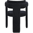 Meridian Brenda Black Chenille Fabric Dining Chair IMAGE 5