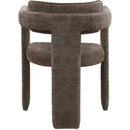 Meridian Brenda Brown Chenille Fabric Dining Chair IMAGE 5