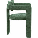 Meridian Brenda Green Chenille Fabric Dining Chair IMAGE 4