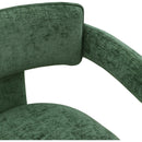 Meridian Brenda Green Chenille Fabric Dining Chair IMAGE 7