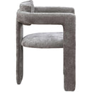 Meridian Brenda Grey Chenille Fabric Dining Chair IMAGE 4