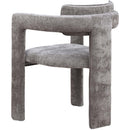 Meridian Brenda Grey Chenille Fabric Dining Chair IMAGE 6