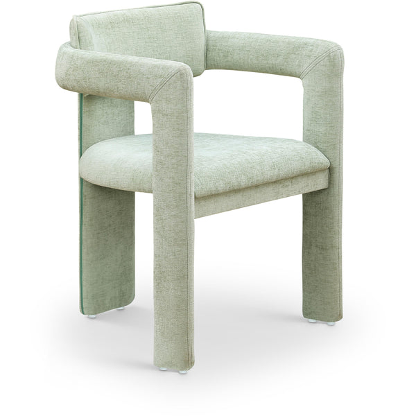 Meridian Brenda Mint Chenille Fabric Dining Chair IMAGE 1