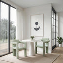 Meridian Brenda Mint Chenille Fabric Dining Chair IMAGE 2