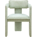 Meridian Brenda Mint Chenille Fabric Dining Chair IMAGE 3