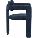 Meridian Brenda Navy Chenille Fabric Dining Chair IMAGE 4