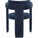 Meridian Brenda Navy Chenille Fabric Dining Chair IMAGE 5