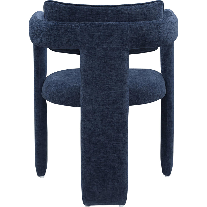 Meridian Brenda Navy Chenille Fabric Dining Chair IMAGE 5