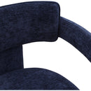 Meridian Brenda Navy Chenille Fabric Dining Chair IMAGE 7